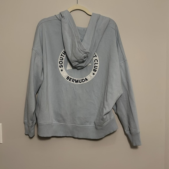 aero Light Blue Zip Up Sweatshirt - Picture 2 of 2
